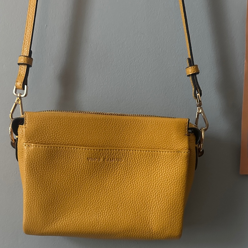 Vince Camuto Mustard Crossbody Bag